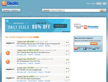 Tablet Screenshot of coupons.dealio.com